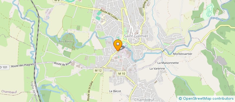 localisation de l'entreprise MONSIEUR JEAN MIOZZO  SAINT-GALMIER