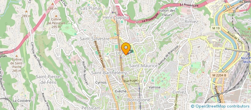 localisation de l'entreprise MONSIEUR JEAN MIR  NICE