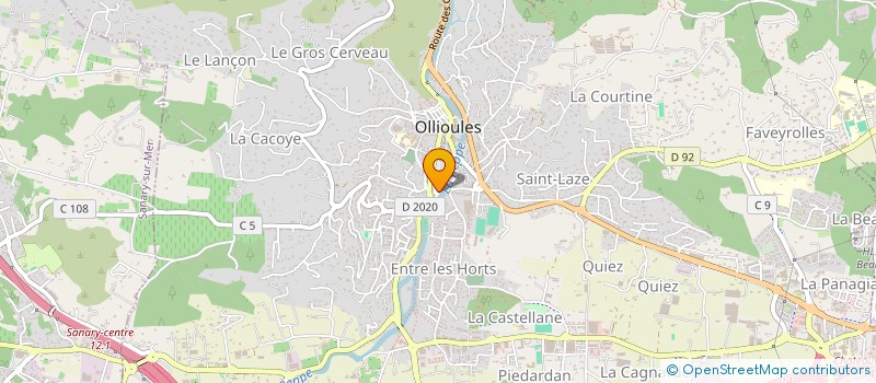 localisation de l'entreprise MONSIEUR JEAN MIRANDOLA  OLLIOULES