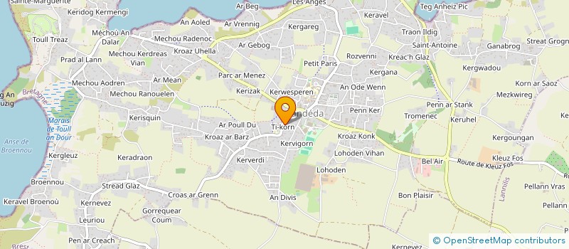 localisation de l'entreprise MONSIEUR JEAN MOALIC  LANDEDA