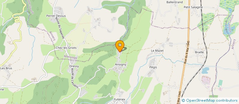 localisation de l'entreprise MONSIEUR JEAN MOCELLIN à ENTRELACS