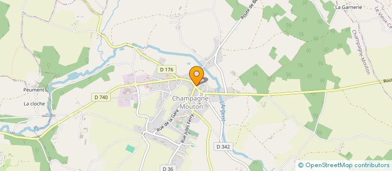 localisation de l'entreprise MONSIEUR JEAN MOGUET  CHAMPAGNE-MOUTON