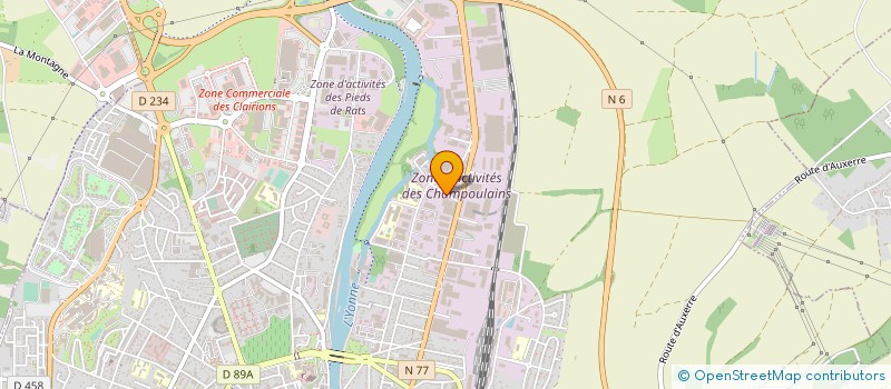 localisation de l'entreprise MONSIEUR JEAN MOINDROT à AUXERRE