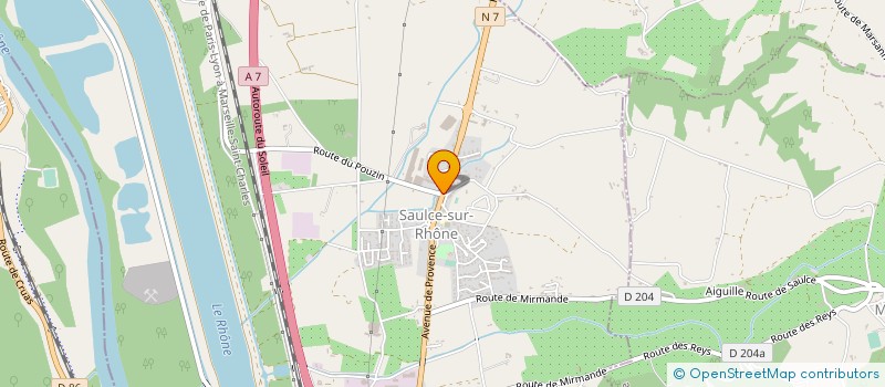 localisation de l'entreprise MONSIEUR JEAN MOINE  SAULCE-SUR-RHONE