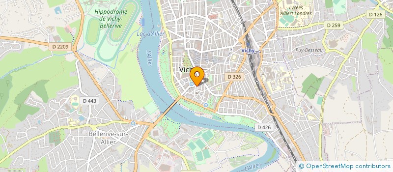 localisation de l'entreprise MONSIEUR JEAN MOINET à VICHY