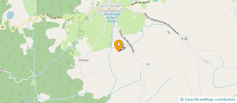 localisation de l'entreprise MONSIEUR JEAN MOINS  SAINT-GENES-CHAMPESPE