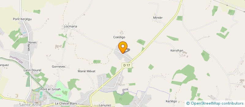 localisation de l'entreprise MONSIEUR JEAN MOIZAN  PLUMERGAT