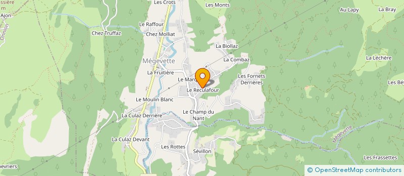 localisation de l'entreprise MONSIEUR JEAN MOLLIAT  MEGEVETTE