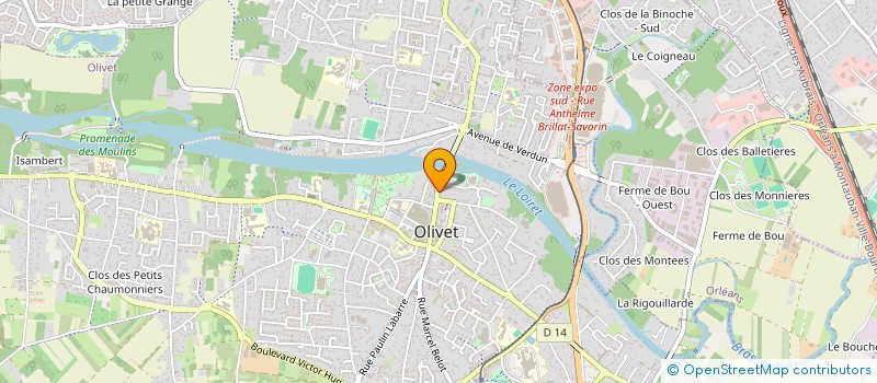 localisation de l'entreprise MONSIEUR JEAN MOLVOT à OLIVET