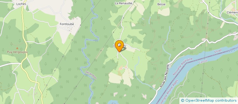 localisation de l'entreprise MONSIEUR JEAN MONANGE  SERANDON