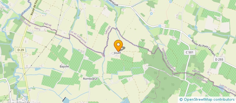 localisation de l'entreprise MONSIEUR JEAN MONCALVO  CASTELNAU D'AUZAN LABARRERE