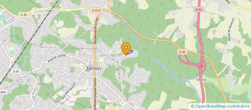 localisation de l'entreprise MONSIEUR JEAN MONCHANIN  TARNOS