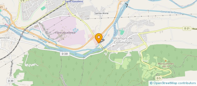 localisation de l'entreprise MONSIEUR JEAN MONCHOUX  SAINT-GAUDENS