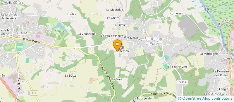 localisation de l'entreprise MONSIEUR JEAN MONCOIFFE  SAINT-JEAN-LA-POTERIE