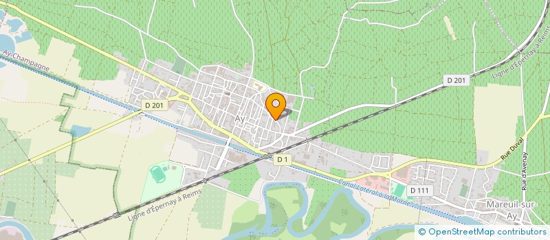 localisation de l'entreprise MONSIEUR JEAN MONDET  AY-CHAMPAGNE