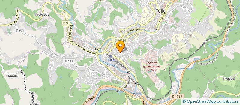 localisation de l'entreprise MONSIEUR JEAN MONDET  TULLE