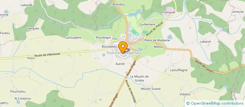localisation de l'entreprise MONSIEUR JEAN MONDINI à COURBIAC