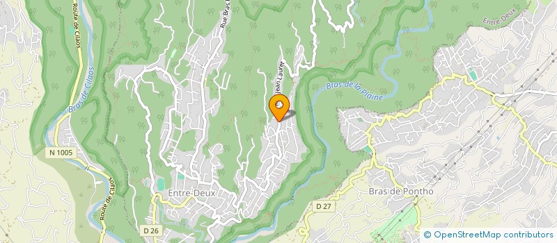 localisation de l'entreprise MONSIEUR JEAN MONDON  ENTRE-DEUX