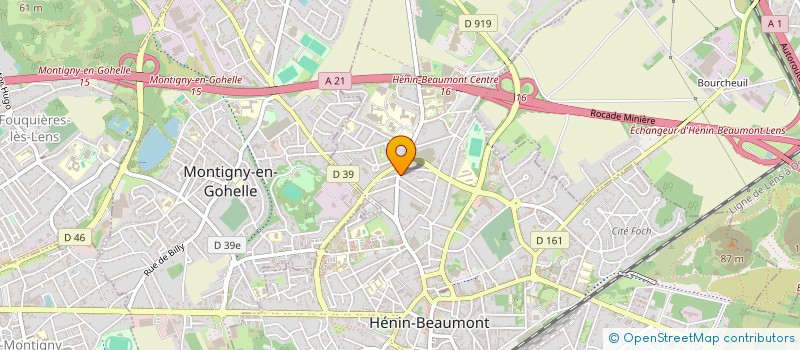 localisation de l'entreprise MONSIEUR JEAN MONEL  HENIN-BEAUMONT