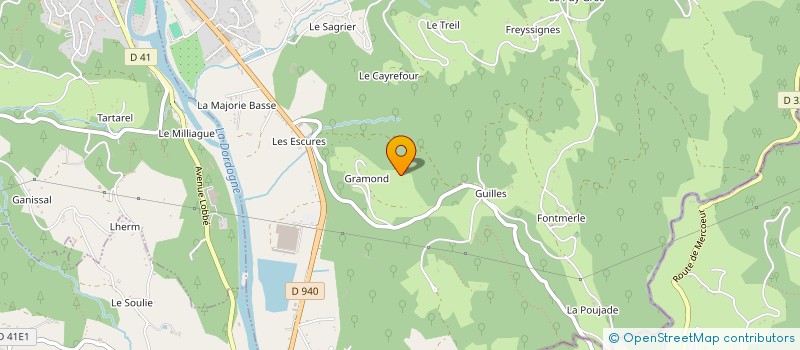 localisation de l'entreprise MONSIEUR JEAN MONFREUX  ALTILLAC