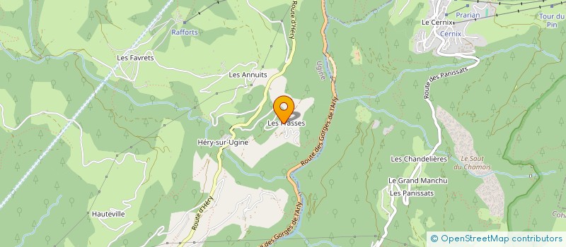 localisation de l'entreprise MONSIEUR JEAN MONGELLAZ  UGINE