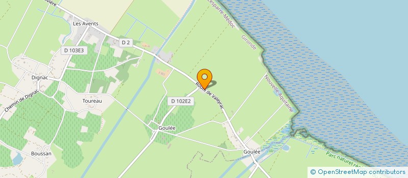 localisation de l'entreprise MONSIEUR JEAN MONGET  JAU-DIGNAC-ET-LOIRAC