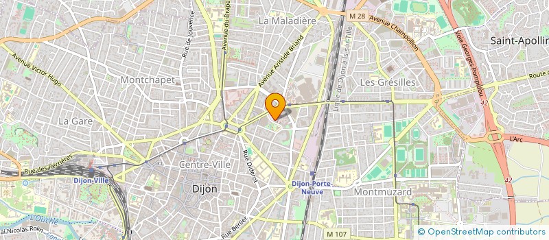 localisation de l'entreprise MONSIEUR JEAN MONNIER à DIJON