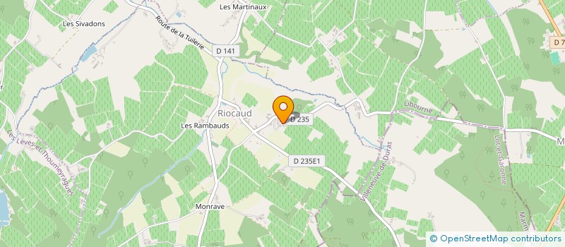 localisation de l'entreprise MONSIEUR JEAN MONNIER  LA ROQUILLE