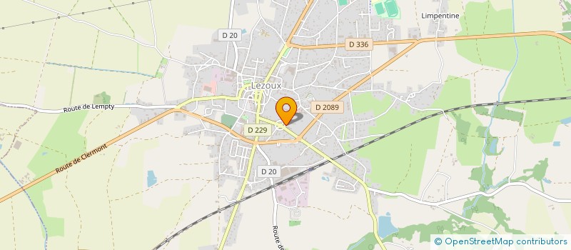 localisation de l'entreprise MONSIEUR JEAN MONTAGNER  LEZOUX