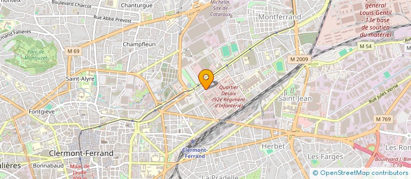 localisation de l'entreprise MONSIEUR JEAN MONTAGNON  CLERMONT-FERRAND
