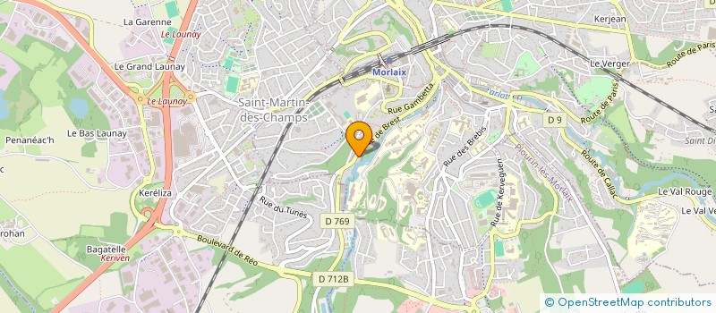 localisation de l'entreprise MONSIEUR JEAN MONTFORT  MORLAIX