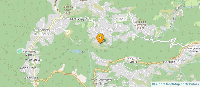 localisation de l'entreprise MONSIEUR JEAN MONTRESOR à LES ADRETS-DE-L'ESTEREL