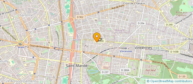 localisation de l'entreprise MONSIEUR JEAN MORA  VINCENNES