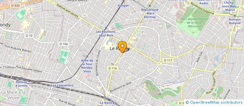 localisation de l'entreprise MONSIEUR JEAN MORANDINI à LE RAINCY