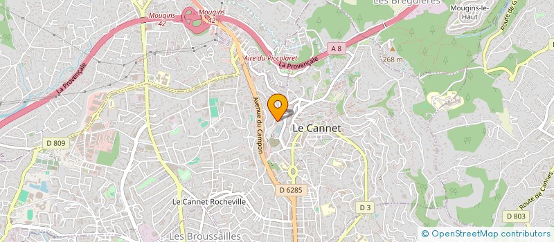localisation de l'entreprise MONSIEUR JEAN MORATO à LE CANNET