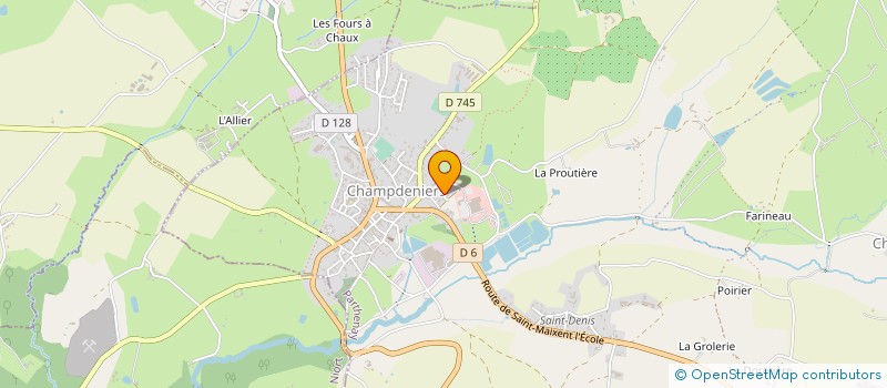 localisation de l'entreprise MONSIEUR JEAN MOREAU  LA CHAPELLE-BATON