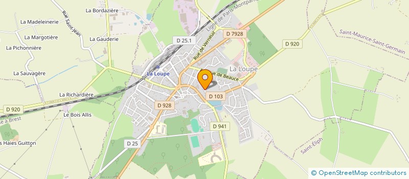localisation de l'entreprise MONSIEUR JEAN MOREAU à LA LOUPE
