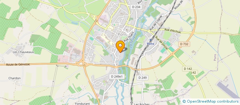 localisation de l'entreprise MONSIEUR JEAN MOREAU à PONS