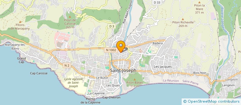 localisation de l'entreprise MONSIEUR JEAN MOREL à SAINT-JOSEPH