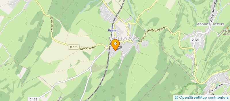 localisation de l'entreprise MONSIEUR JEAN MOREL  BYANS-SUR-DOUBS