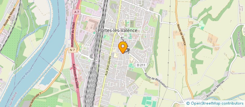 localisation de l'entreprise MONSIEUR JEAN MOREL  PORTES-LES-VALENCE