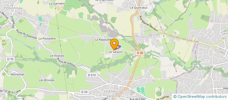 localisation de l'entreprise MONSIEUR JEAN MORELLON  POLLIONNAY