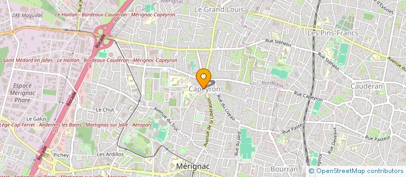 localisation de l'entreprise MONSIEUR JEAN MORENO à MERIGNAC
