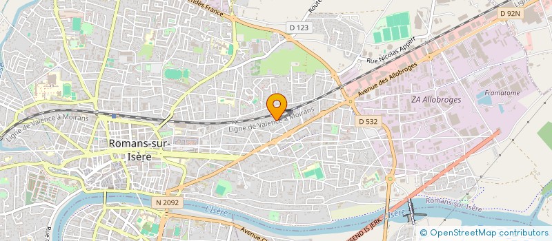 localisation de l'entreprise MONSIEUR JEAN MORENO  ROMANS-SUR-ISERE
