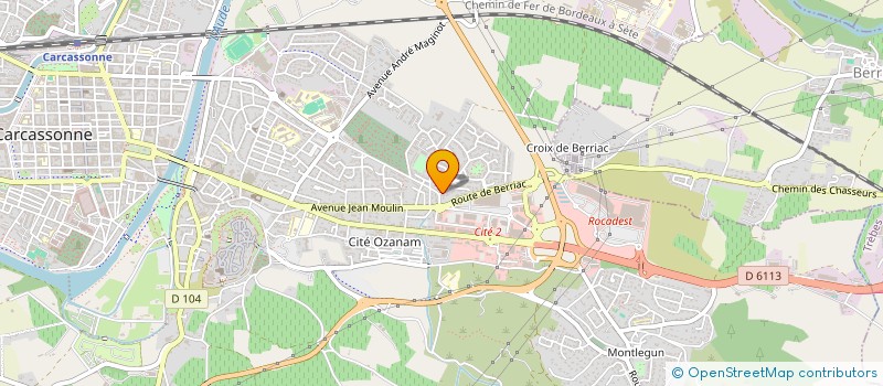 localisation de l'entreprise MONSIEUR JEAN MORERE  CARCASSONNE