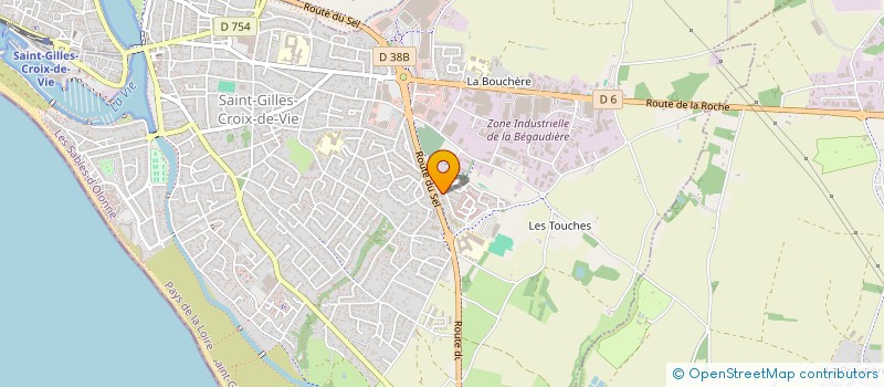 localisation de l'entreprise MONSIEUR JEAN MORIN  SAINT-GILLES-CROIX-DE-VIE