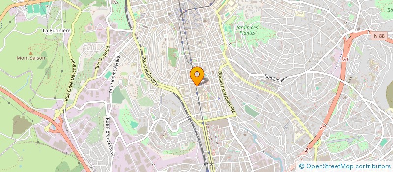 localisation de l'entreprise MONSIEUR JEAN MORIN  SAINT-ETIENNE