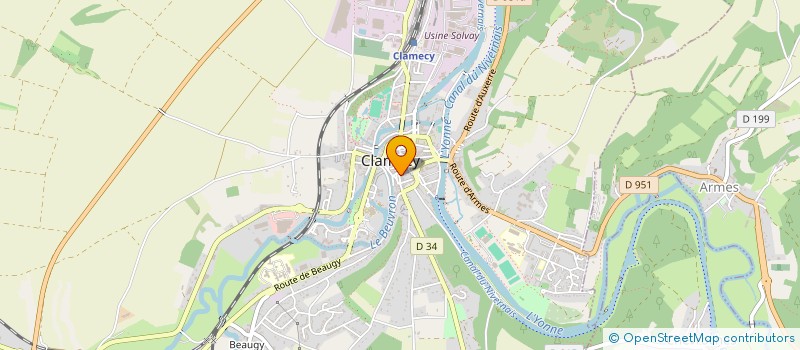 localisation de l'entreprise MONSIEUR JEAN MORINIERE à CLAMECY