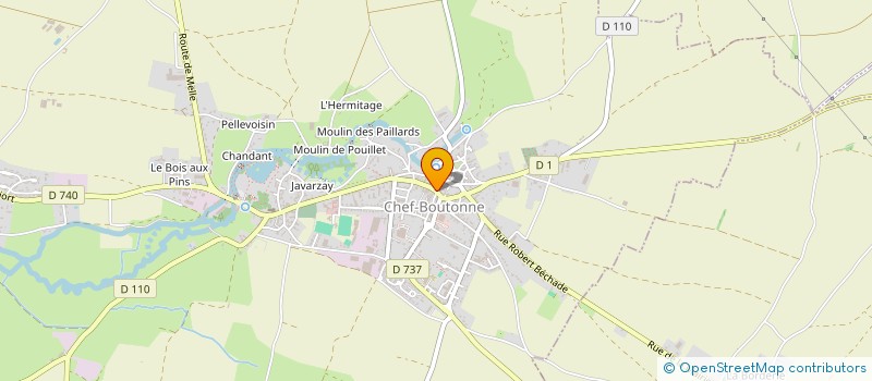 localisation de l'entreprise MONSIEUR JEAN MORISSEAU à CHEF-BOUTONNE