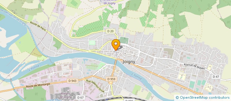 localisation de l'entreprise MONSIEUR JEAN MORISSON à JOIGNY